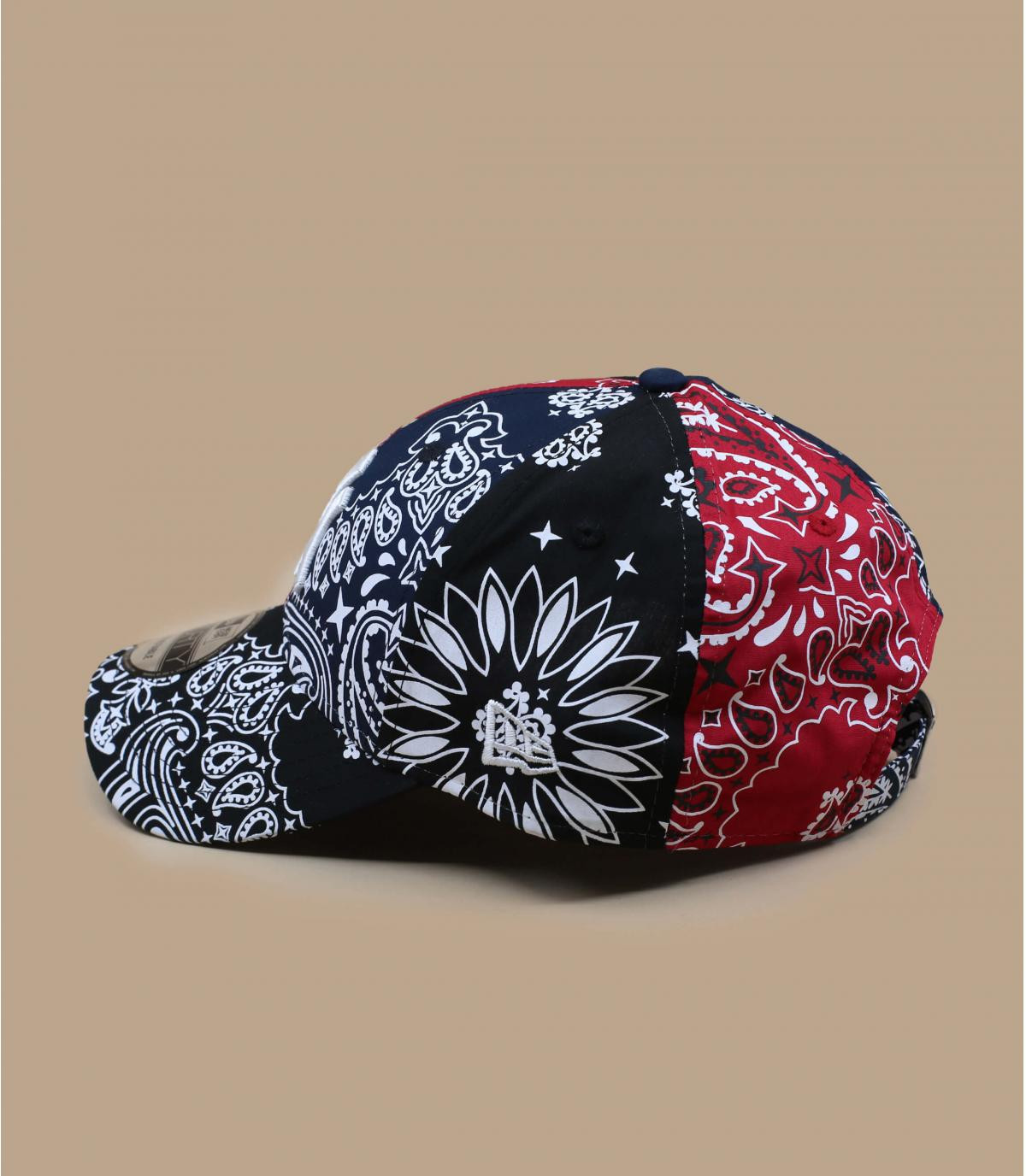 gorra NY bandana negro rojo